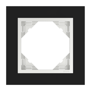 CRYSTAL/Единична рамка - лед(черно стъкло)