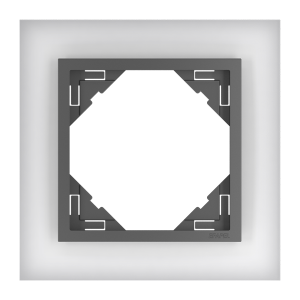 CRYSTAL/Единична рамка - сива