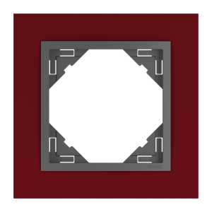 ANIMATO/Единична рамка, червена - сива