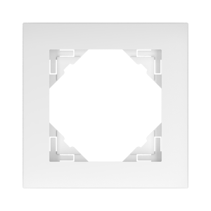 BASE/Единична рамка - пластамаса, бяла