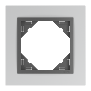 ANIMATO/Единична рамка,  алуминий - сива