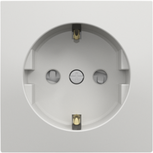 Капачка за контакт Schuko със защита - Бяла