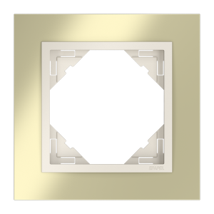 METALLO/Единична рамка, златна - перла