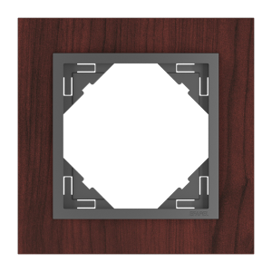 ARBORE/Единична рамка, махагон - сива