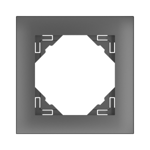 AQUARELLA/Единична рамка - сива