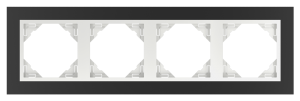 ANIMATO/Четворна рамка, черна - лед