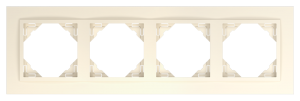 ANIMATO/Четворна рамка, слонова кост - слонова кост