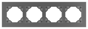 ANIMATO/Четворна рамка, сива - сива