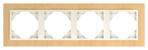 ARBORE/Четворна рамка, бук - перла