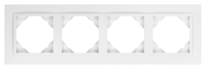 ANIMATO/Четворна рамка, бяла - бяла