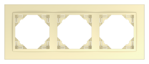 ANIMATO/Тройна рамка, златна - златна