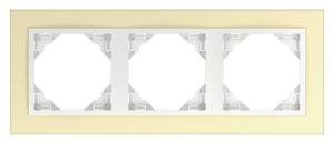 ANIMATO/Тройна рамка, златна - лед