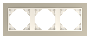 METALLO/Тройна рамка, титан - перла