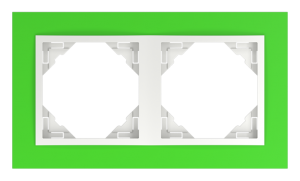 ANIMATO/Двойна рамка, зелена - лед