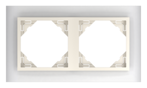 CRYSTAL/Двойна рамка - перла