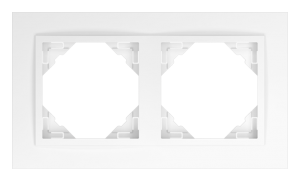 ANIMATO/Двойна рамка, бяла - бяла