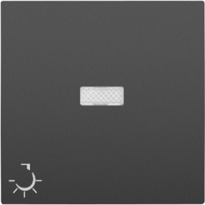 Капачка за ключ с подсветка със символ на лампа - Черна