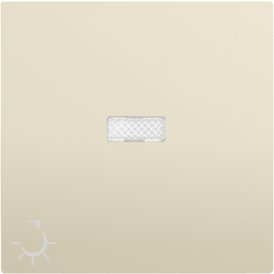 Капачка за ключ с подсветка със символ на лампа - Слонова кост