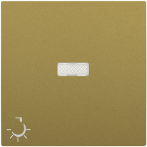 Капачка за ключ с подсветка със символ на лампа - Златна