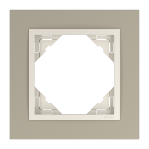 METALLO/Единична рамка, титан - перла