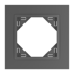 ANIMATO/Единична рамка, сива - сива