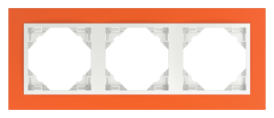 ANIMATO/Тройна рамка, оранжева - лед