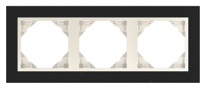 PETRA/Тройна рамка, гранит - перла