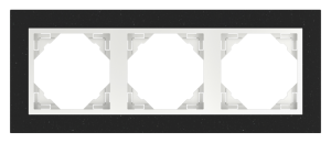 PETRA/Тройна рамка, гранит - лед