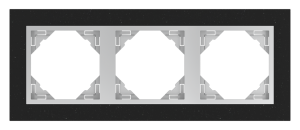 PETRA/Тройна рамка, гранит- алуминий