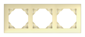 AQUARELLA/Тройна рамка - златна