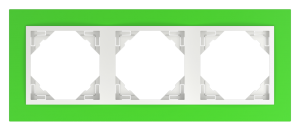 ANIMATO/Тройна рамка, зелена - лед