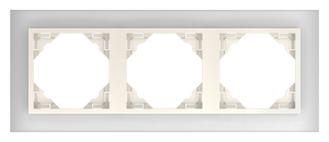 CRYSTAL/Тройна рамка - перла