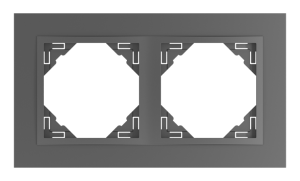 ANIMATO/Двойна рамка, сива - сива