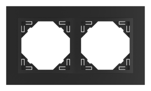 ANIMATO/Двойна рамка, черна - черна