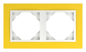 ANIMATO/Двойна рамка, жълта - лед