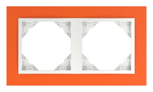 ANIMATO/Двойна рамка, оранжева - лед