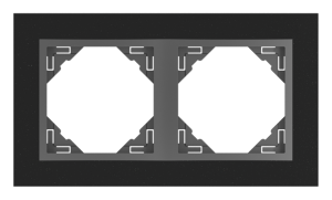 PETRA/Двойна рамка, гранит - сива