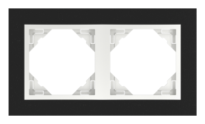 PETRA/Двойна рамка, гранит - лед