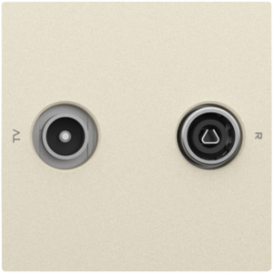 Капачка за гнезда за R-TV розетка - Перла