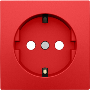 Капачка за контакт(Schuko) - Червена