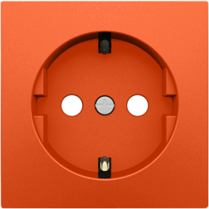 Капачка за контакт(Schuko) - Оранжева