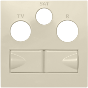 Капачка за R - TV - SAT мултимедийни контакти - Слонова кост