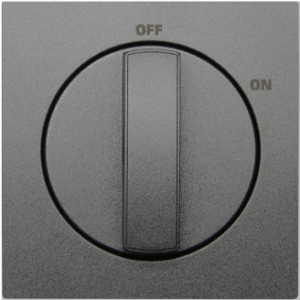 Капачка за ротационен ключ  (On/Off) - Метално сиво