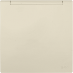 Влагозащитена капачка за контакт Schuko - Слонова кост