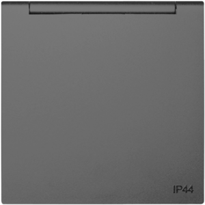 Влагозащитена капачка за контакт Schuko - Сива