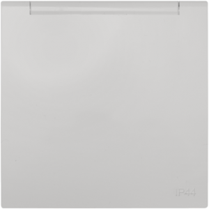 Влагозащитена капачка за контакт Schuko - Бяла