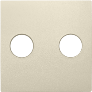 Капачка за аудио гнездо с винтови клеми - Слонова кост