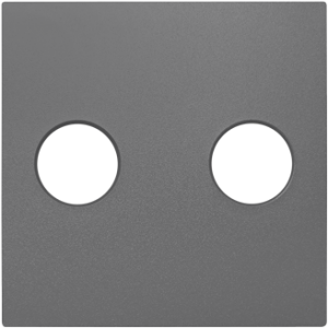 Капачка за аудио гнездо с винтови клеми - Сива