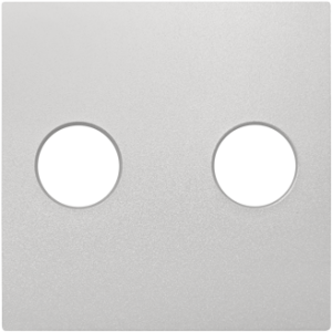 Капачка за аудио гнездо с винтови клеми - Бяла