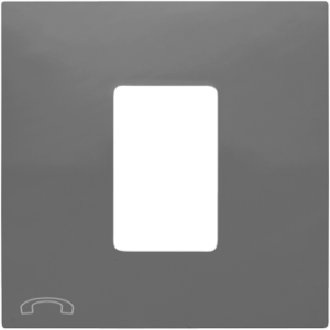 Капачка за телефонна розетка - Сива